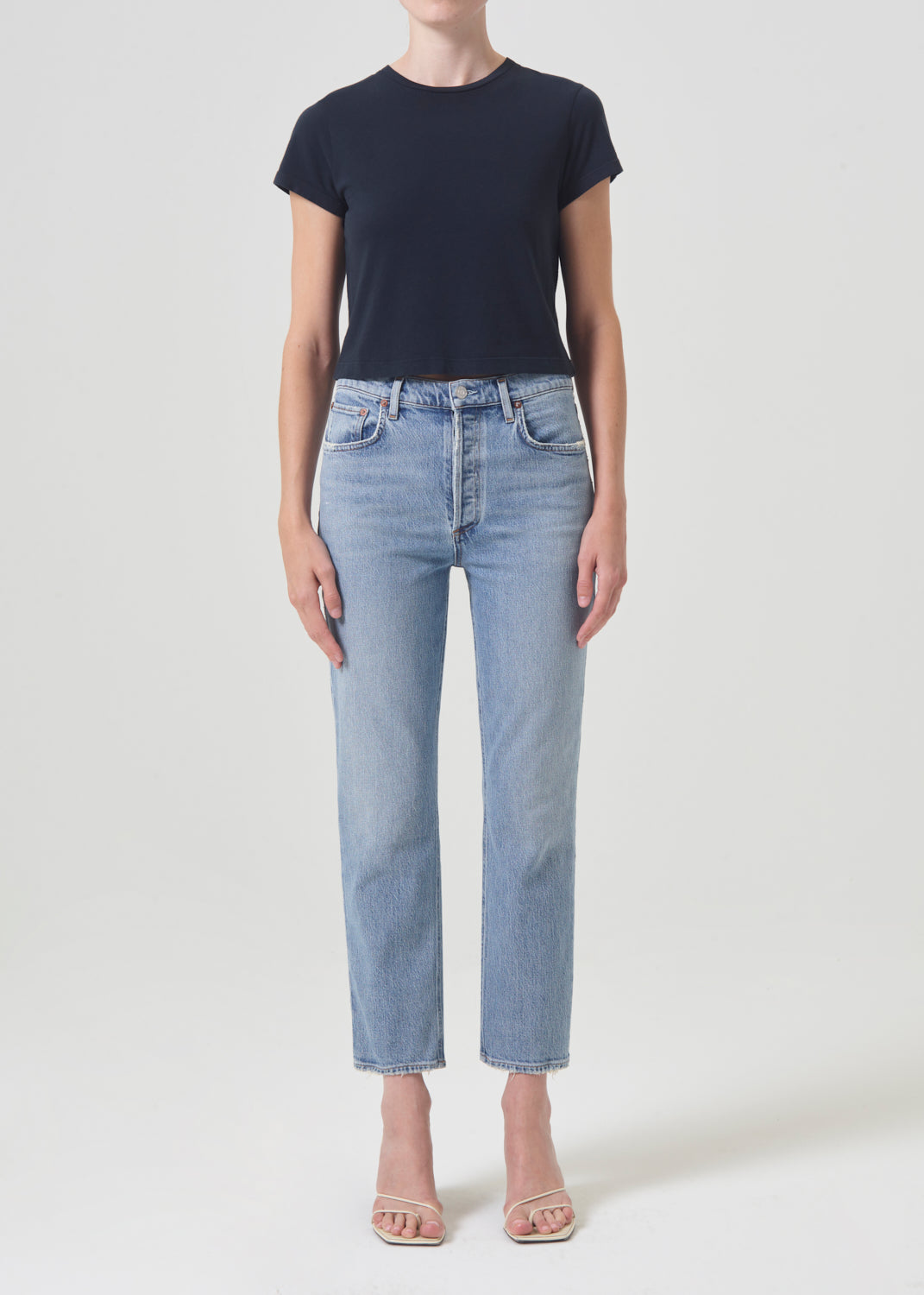 RILEY HIGH RISE STRAIGHT CROP (STRETCH)